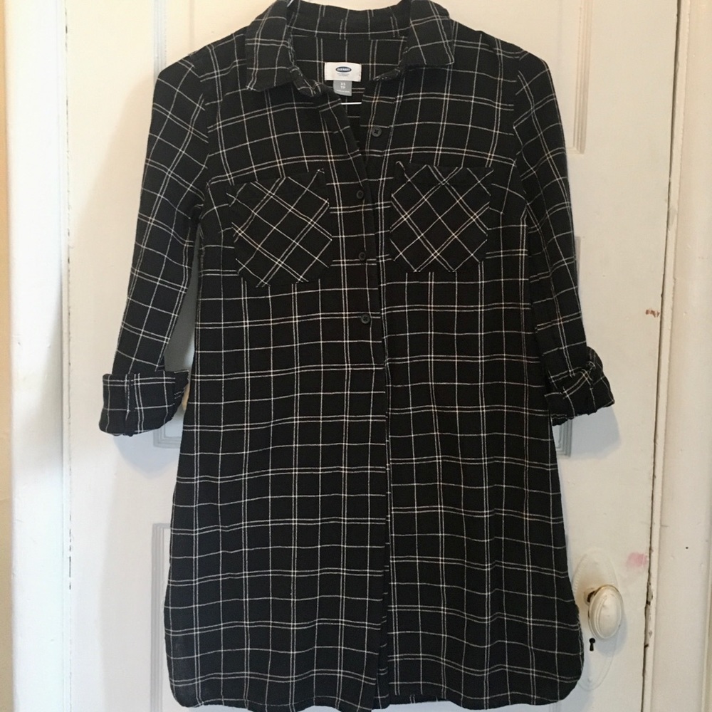 Black and White Plaid Dress